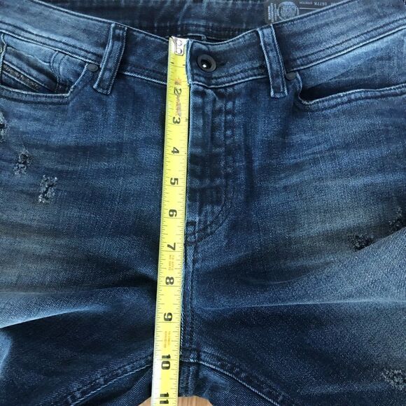 DIESEL 32” Reen Straight Jeans 0677K Dark Wash - Picture 10 of 10